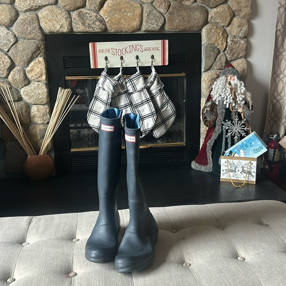 Hunter Women's Original TallBoot in Navy Size 8